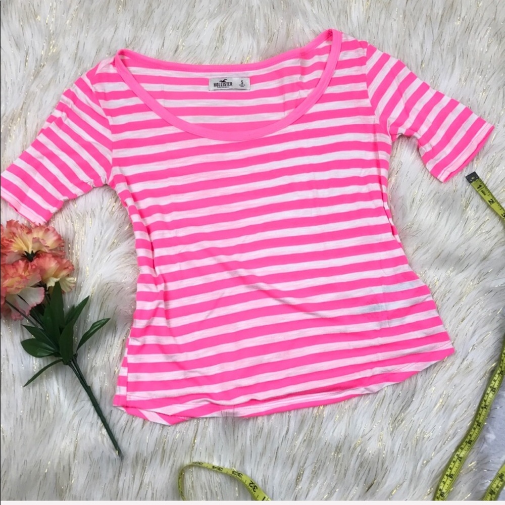 Hollister Stripe Shirt Sz S